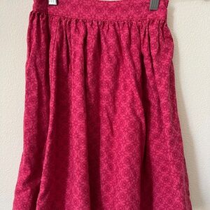 Tea Collection Girls Medallion Print Linen Midi Skirt Sz 6